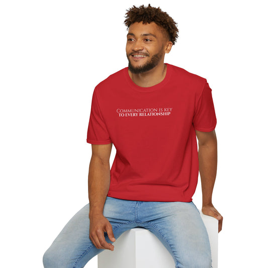 Unisex Softstyle Short Sleeve-COMMUNICATION IS KEY TO EVERY RELATIONSHIP