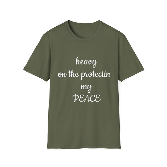 Unisex Softstyle T-Shirt-Heavy On The Protecting My Peace