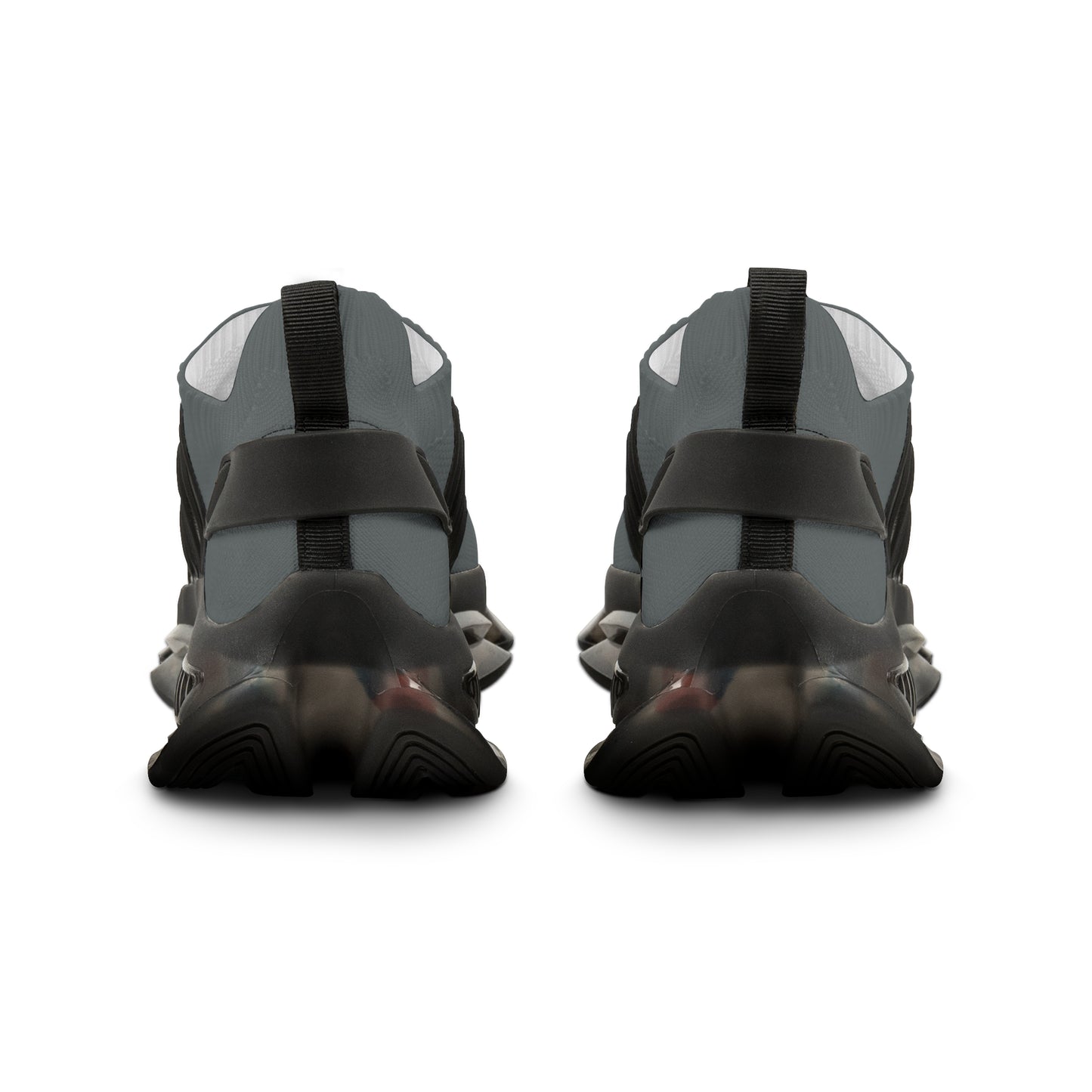 Men's Mesh Sneakers Grey/Black Soles-MyPoetteez Logo