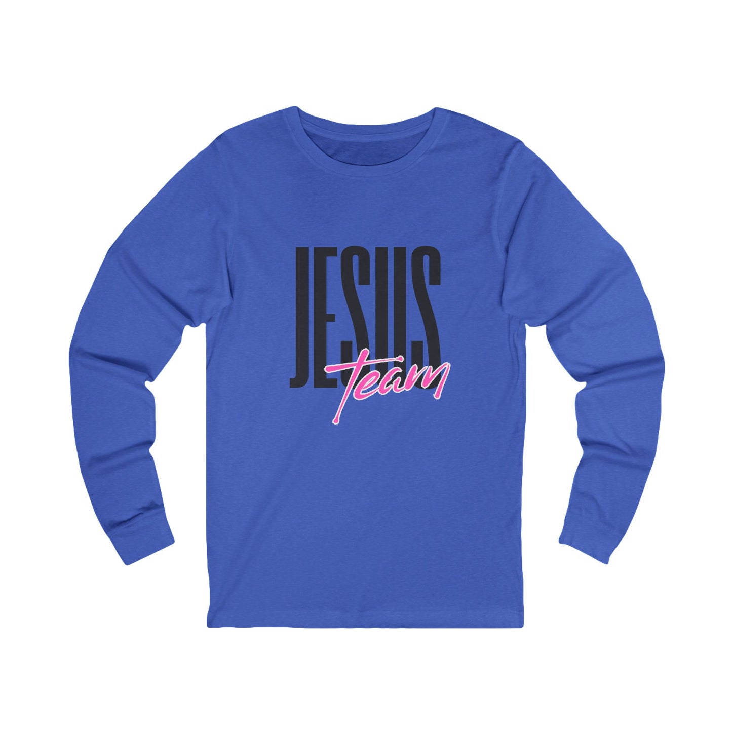 Unisex Jersey Long Sleeve-JESUS team-white