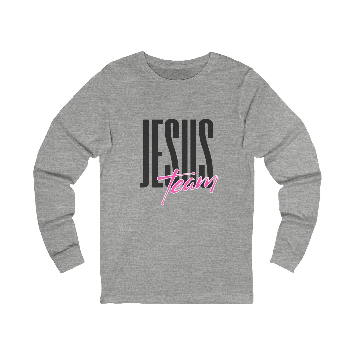 Unisex Jersey Long Sleeve-JESUS team-white