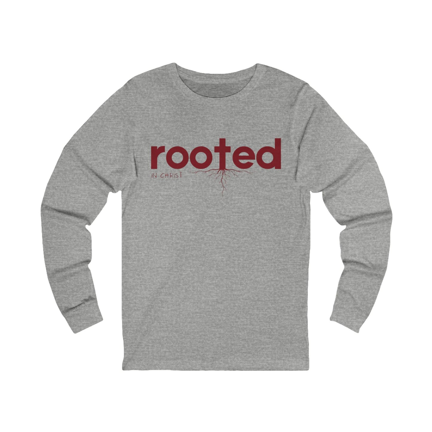 Unisex Jersey Long Sleeve-ROOTED IN CHRIST