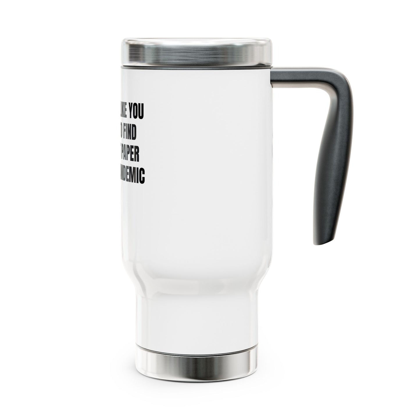 Stainless Steel Travel Mug with Handle, 14oz-BROTHER LIKE YOU