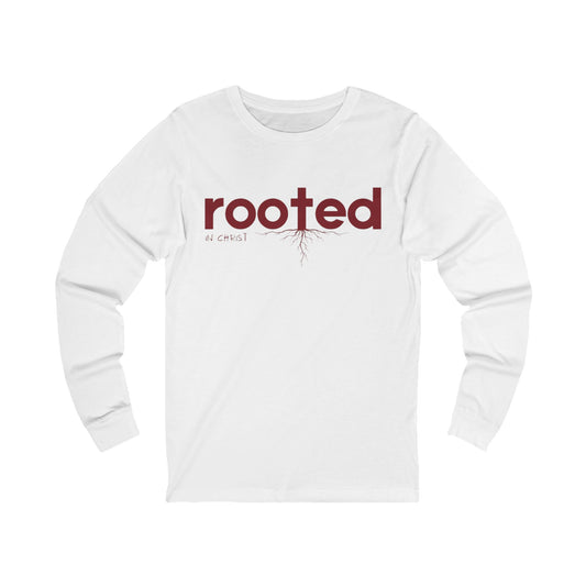 Unisex Jersey Long Sleeve-ROOTED IN CHRIST