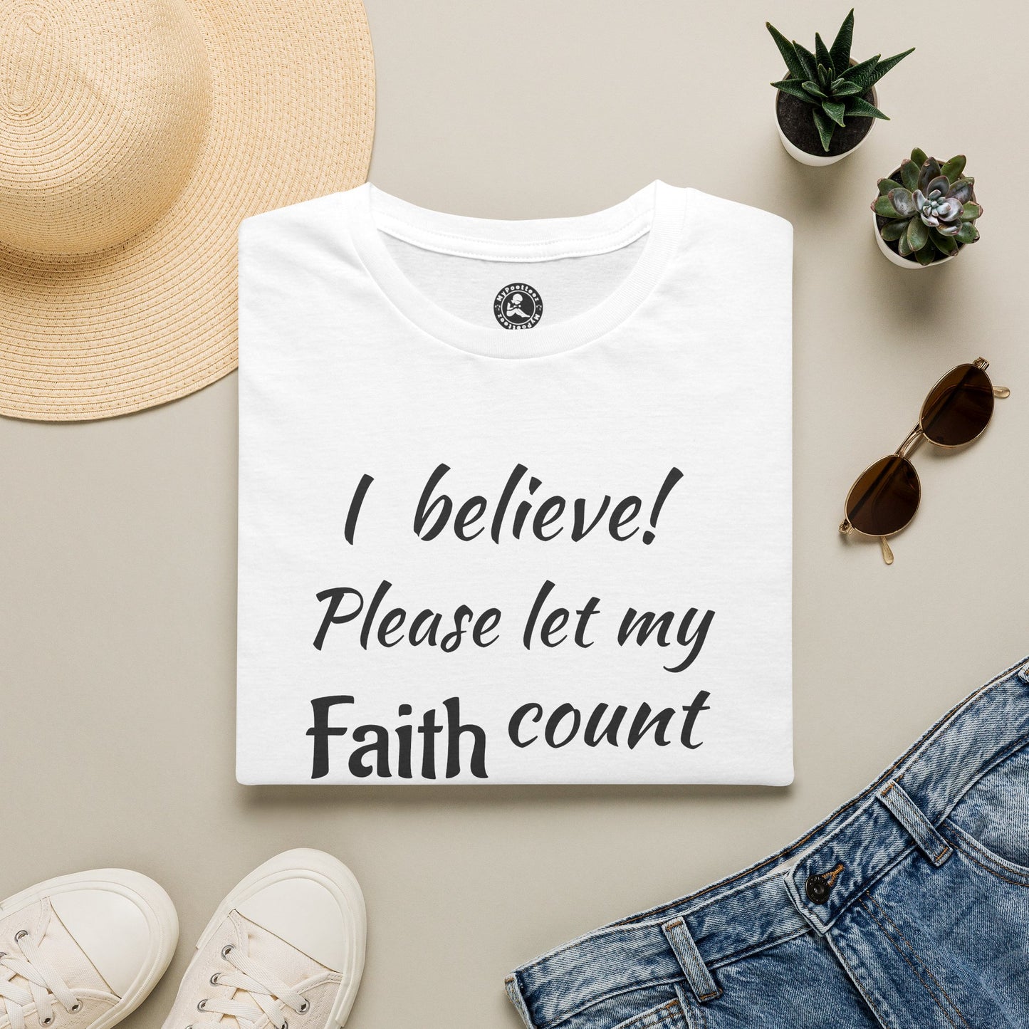 Unisex Softstyle Short Sleeve-i believe-let my Faith count