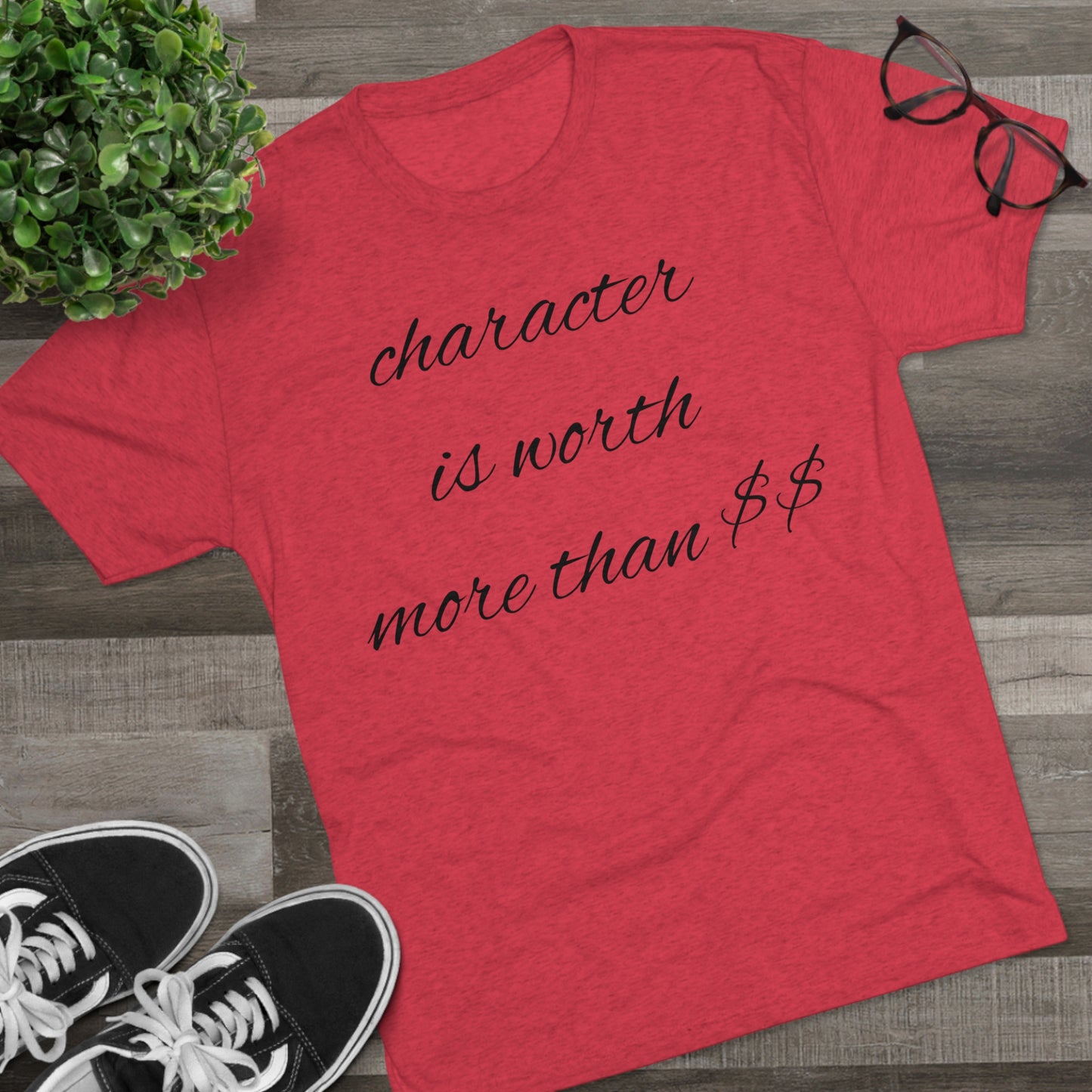 Unisex Tri-Blend Crew Tee-Character