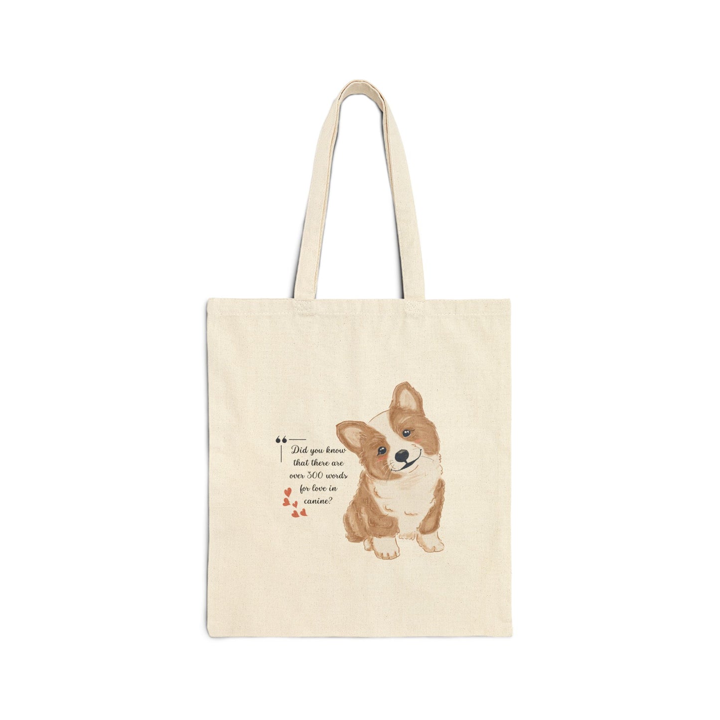 Cotton Canvas Tote Bag-Canine