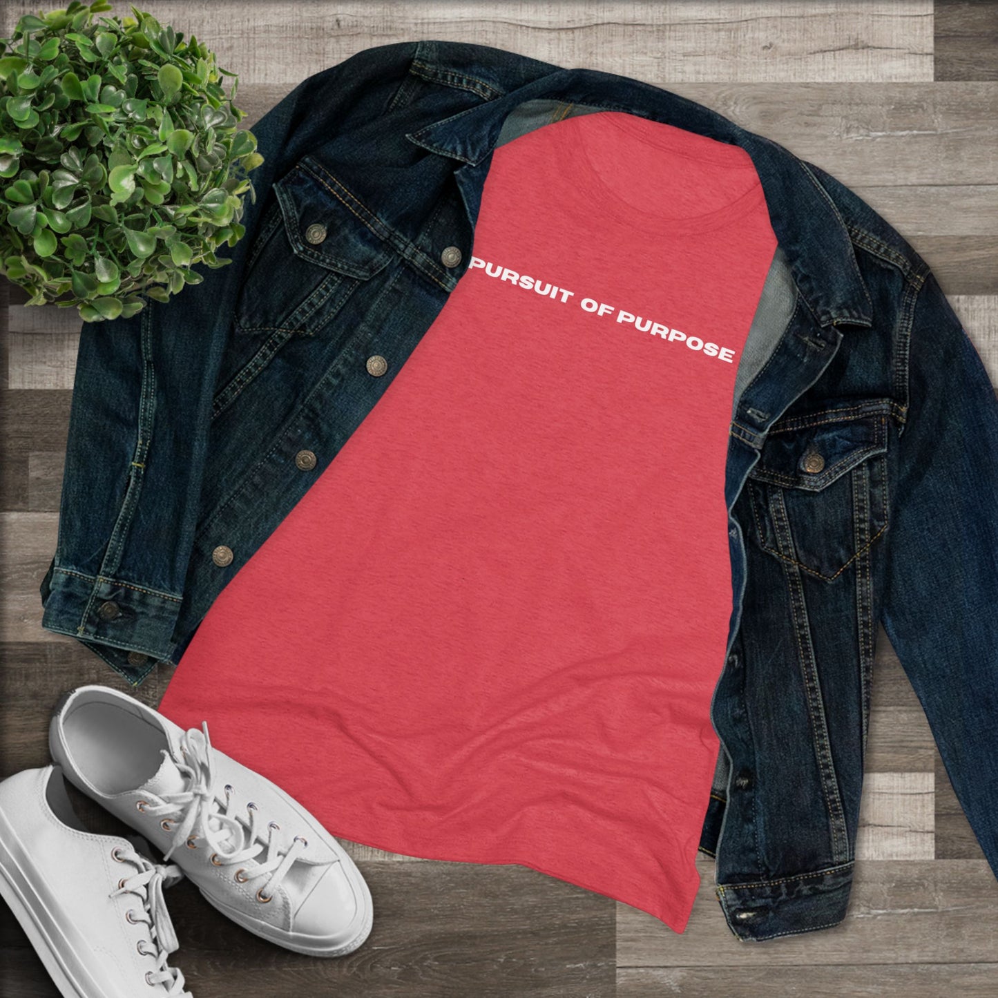 Women's Triblend Tee-PURSUIT OF PURPOSE