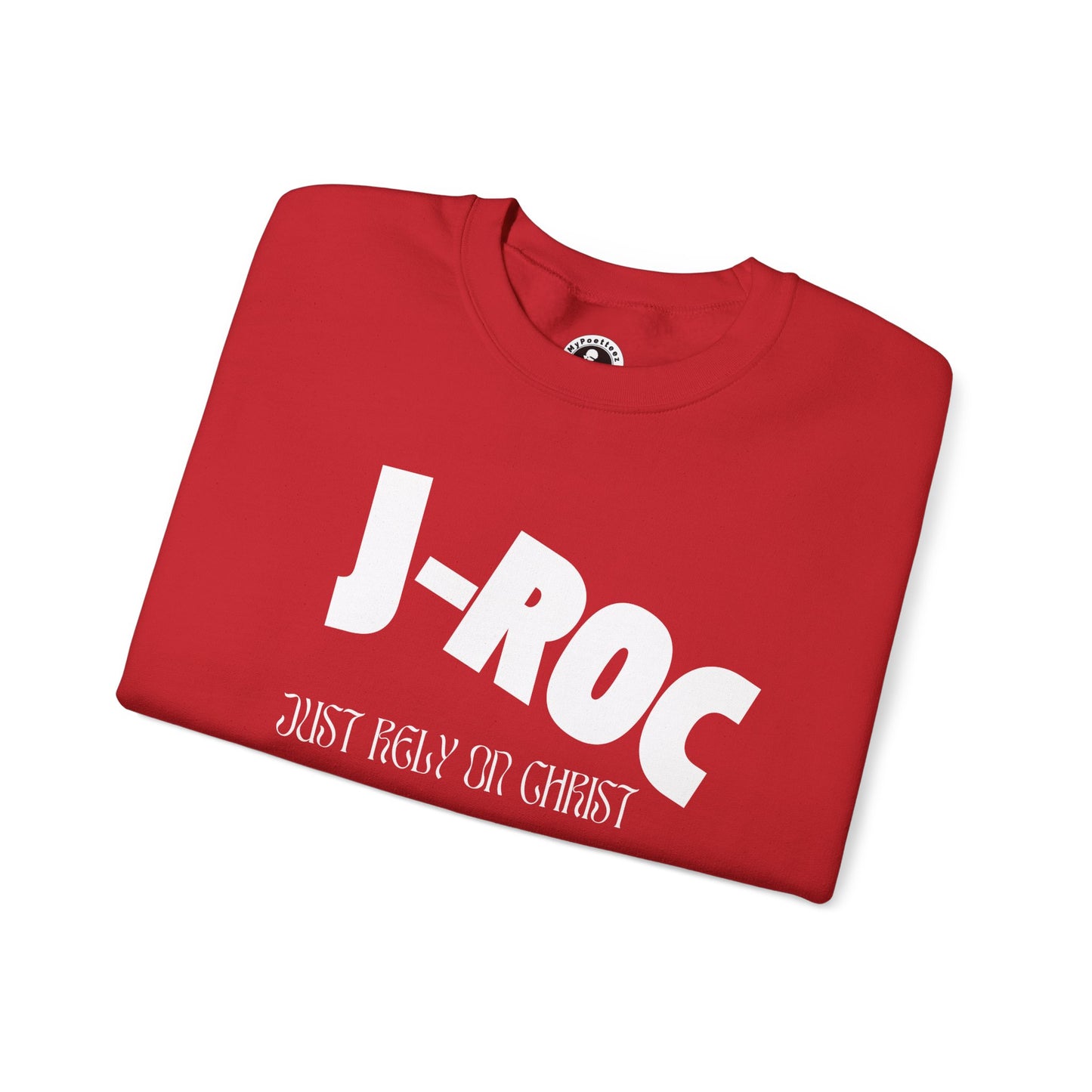 Unisex Heavy Blend™ JUST RELY ON CHRIST "J-ROC" Crewneck Sweatshirt