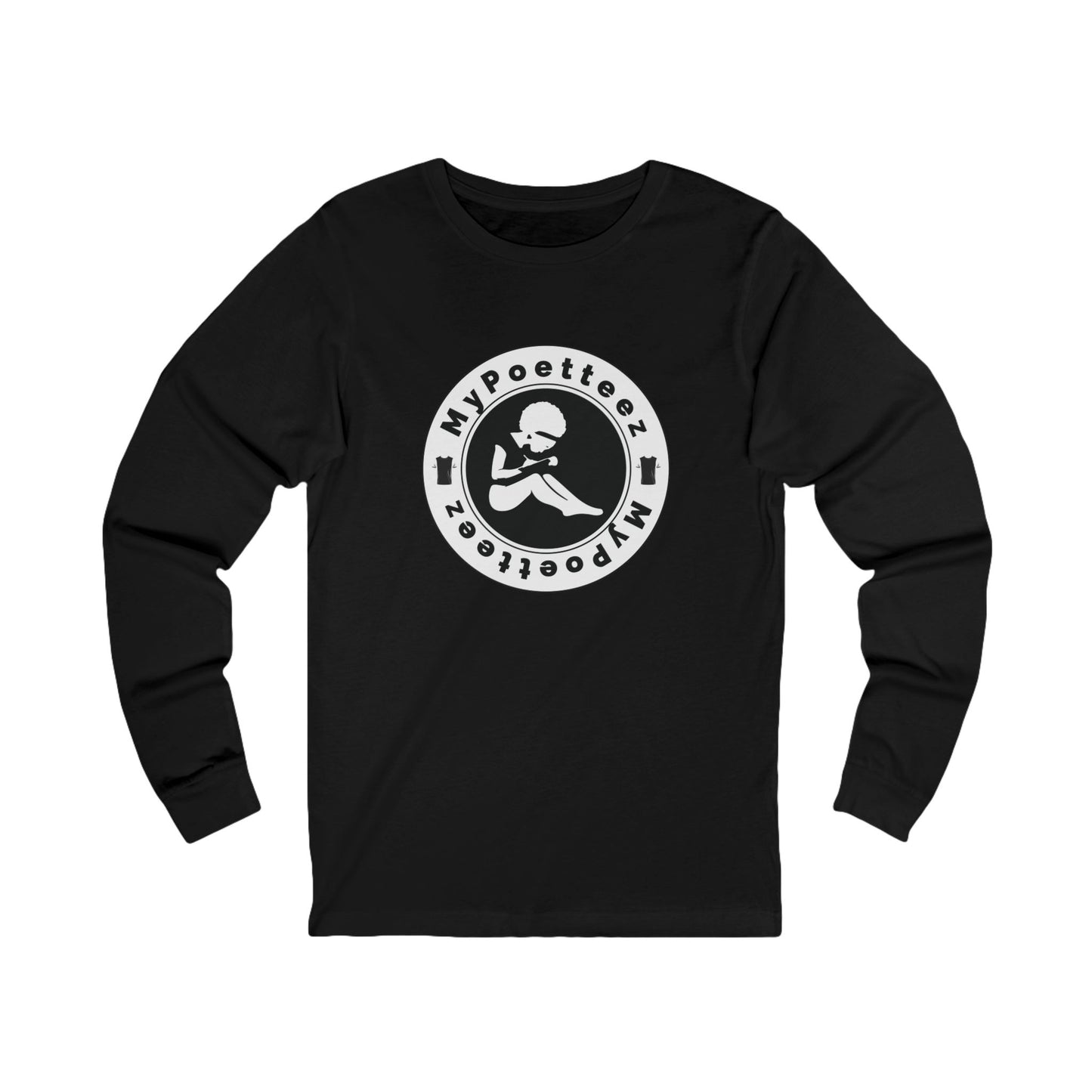 MYPOETTEEZ Logo Long Sleeve Tee — Graphic Crewneck Shirt