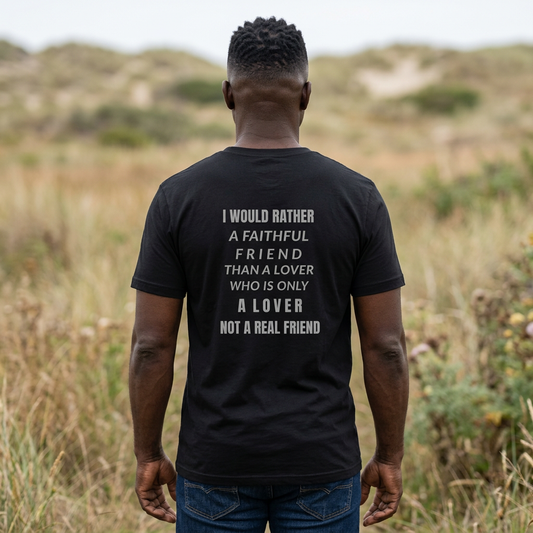 AI-MODEL-Back Print-Unisex Jersey Short Sleeve-Rather A Faithful Friend