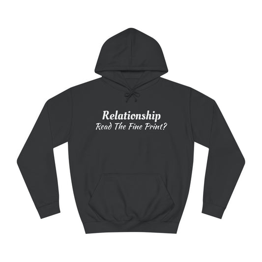 Unisex College Hoodie-RELATIONSHIP-FINE PRINT