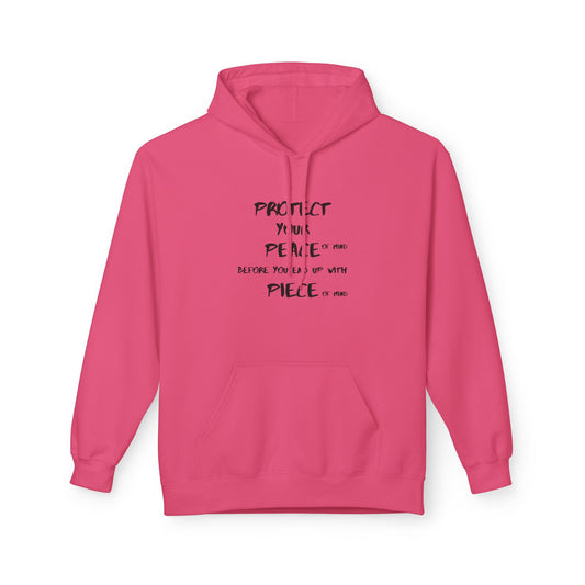 Unisex Midweight Softstyle Fleece Hoodie-PROTECT YOUR PEACE