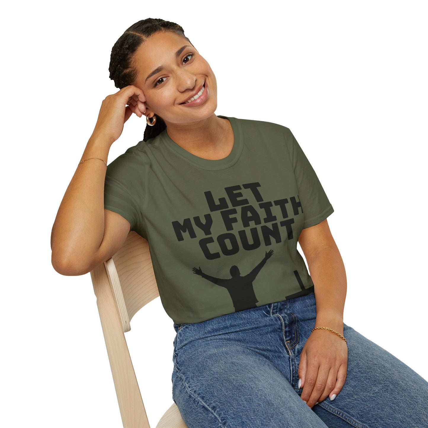 Unisex Softstyle Short Sleeve-Let My Faith Count