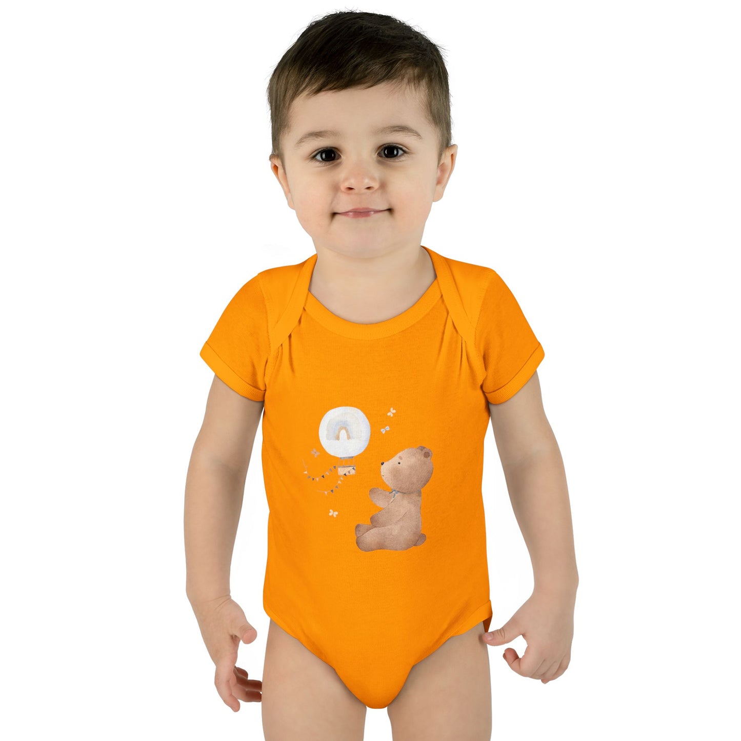 Infant Baby Rib Bodysuit-Bear Bear