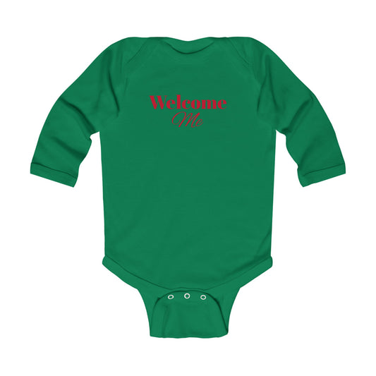 Infant Long Sleeve Bodysuit-Welcome Me