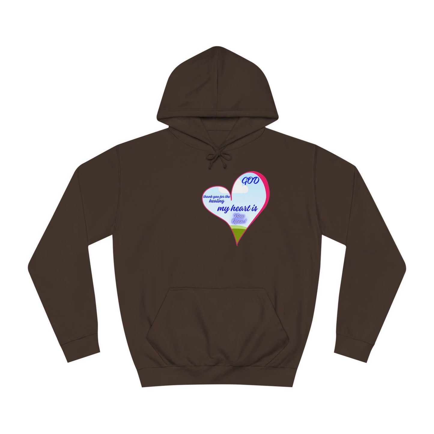 Unisex College Hoodie-Healed & Open