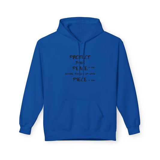 Unisex Midweight Softstyle Fleece Hoodie-PROTECT YOUR PEACE