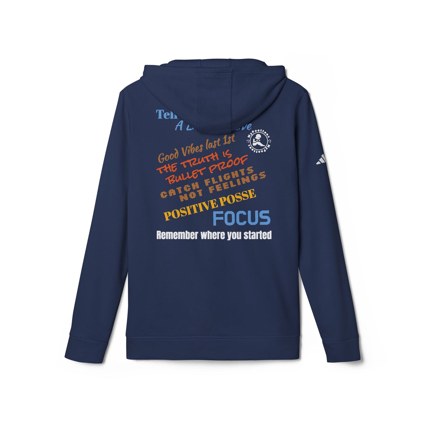 adidas Unisex Fleece Hoodie-Inclusive w/Back Print