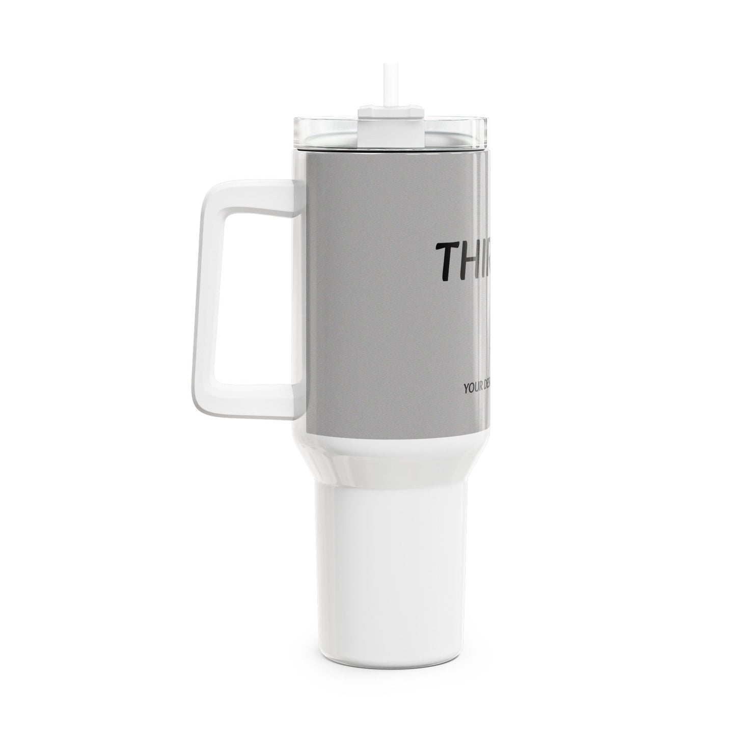 40oz Motivational Tumbler with Handle - Perfect for On-the-Go Hydration-Your Design Your Way