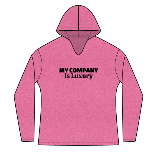Women's Hoodie - 'My Company Is Luxury' Minimal Logo Pullover