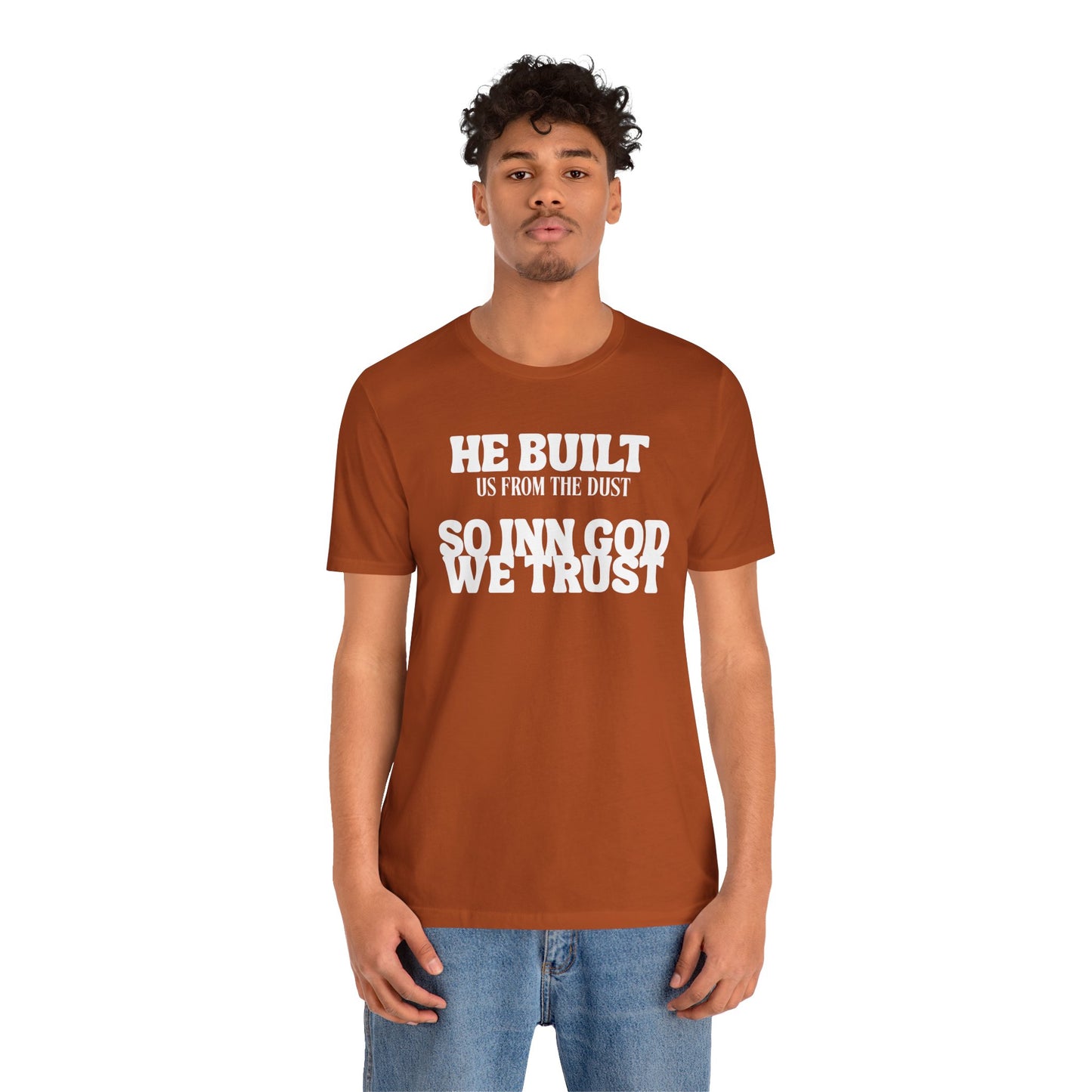 Unisex Jersey Short-Sleeve-INN GOD WE TRUST