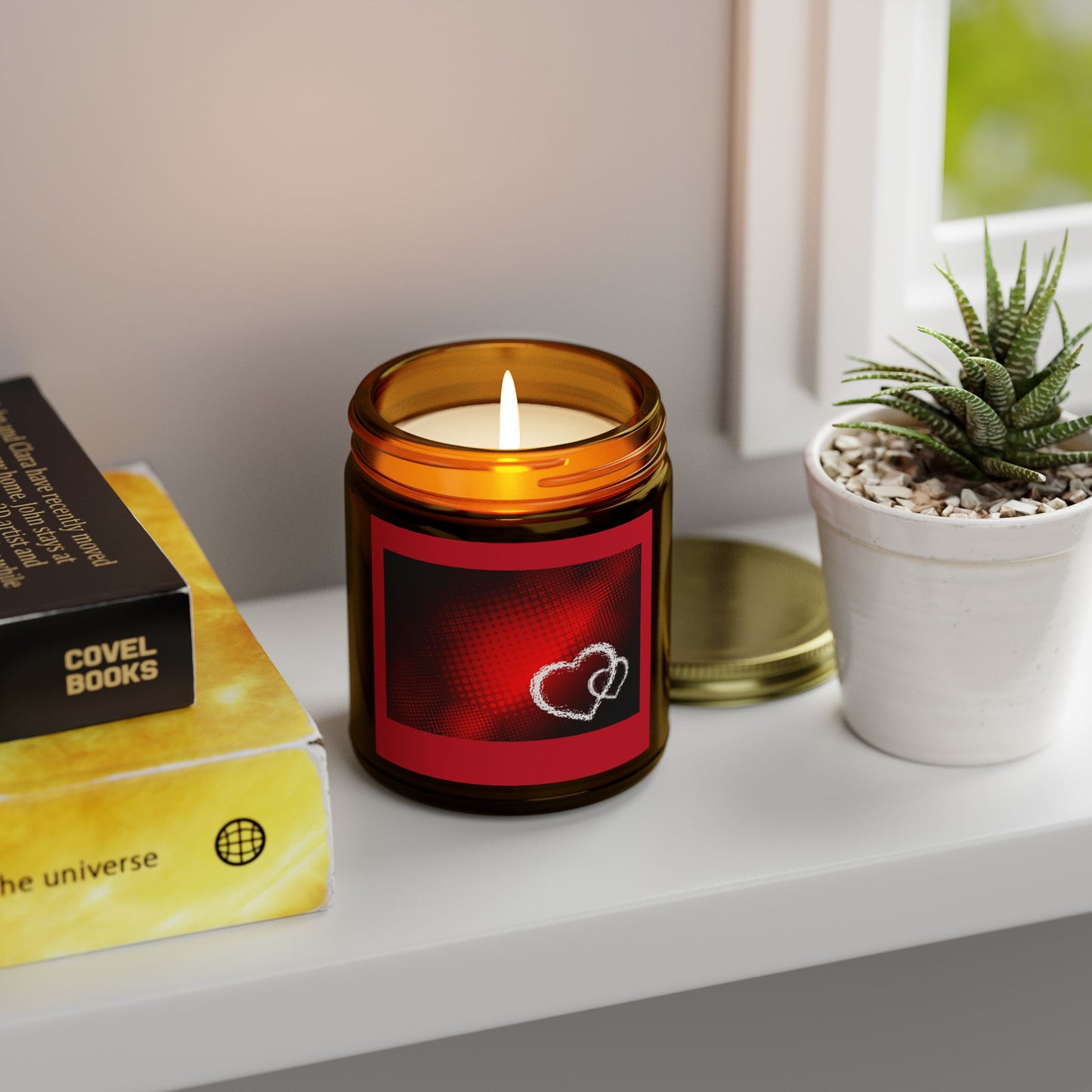 Scented Candles, Coconut Apricot Wax (4oz, 9oz)-DOUBLE LOVE
