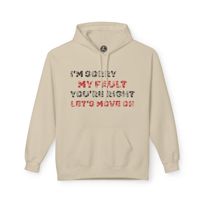 Unisex Midweight Softstyle Fleece Hoodie-LET IT GO