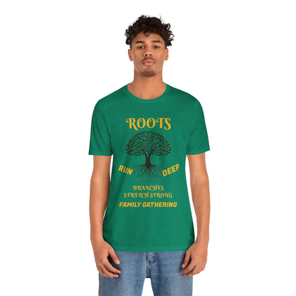 Unisex Jersey Short Sleeve Roots Run Deep-Branches Stretch Strong-2025 Family Gathering
