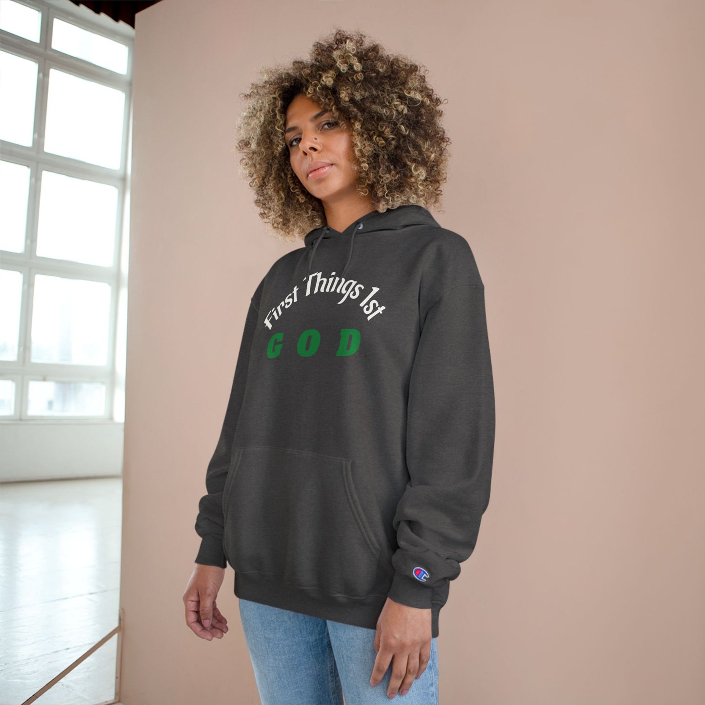 God First Hoodie — "First Things 1st" Christian Faith Pullover