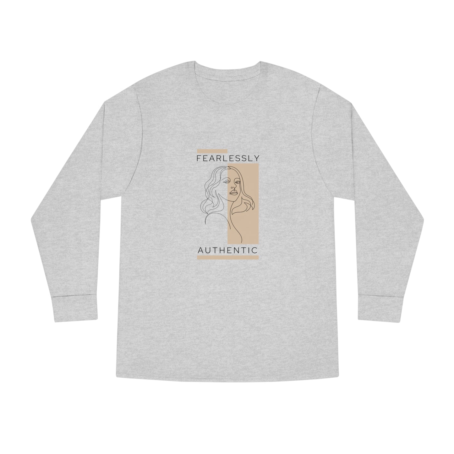 Women's Long Sleeve Crewneck-Fearlessly Authentic