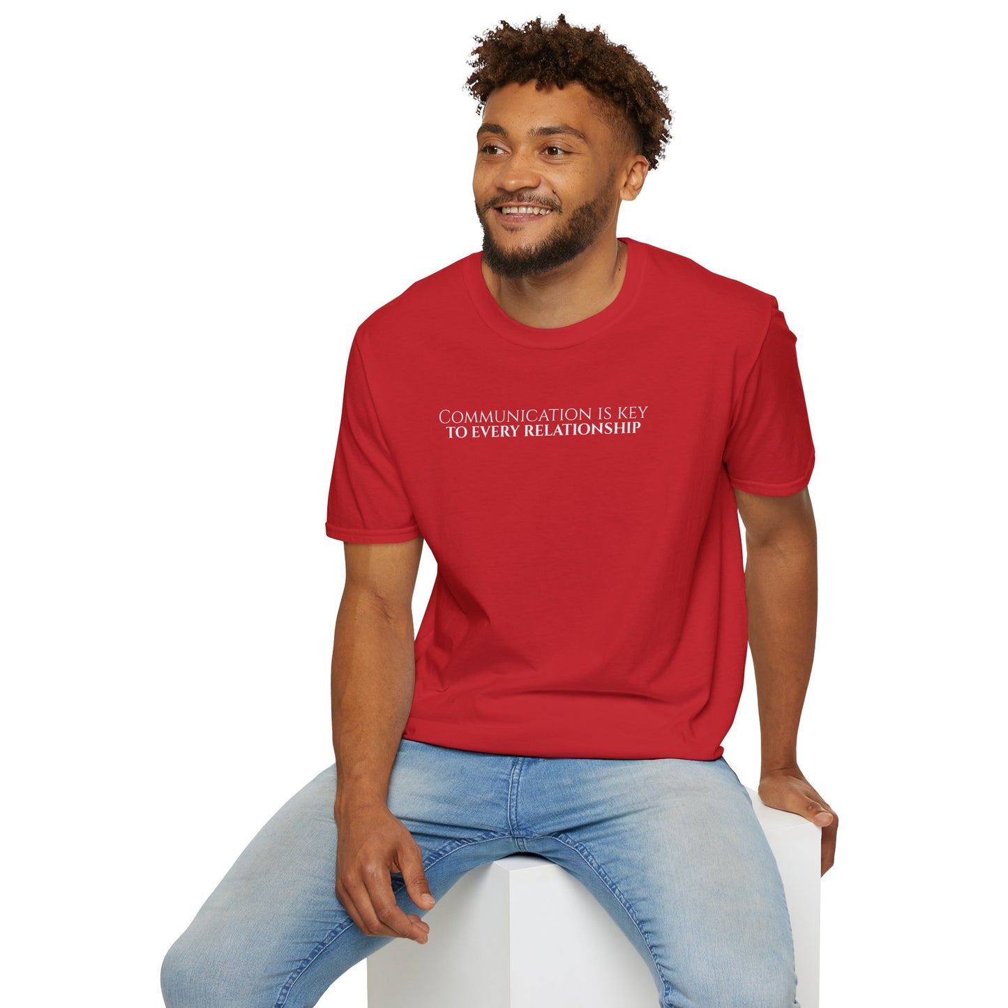 Unisex Softstyle Short Sleeve-COMMUNICATION IS KEY TO EVERY RELATIONSHIP