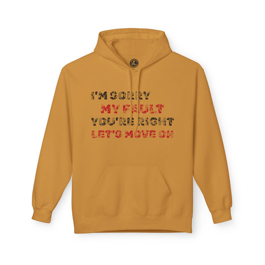Unisex Midweight Softstyle Fleece Hoodie-LET IT GO
