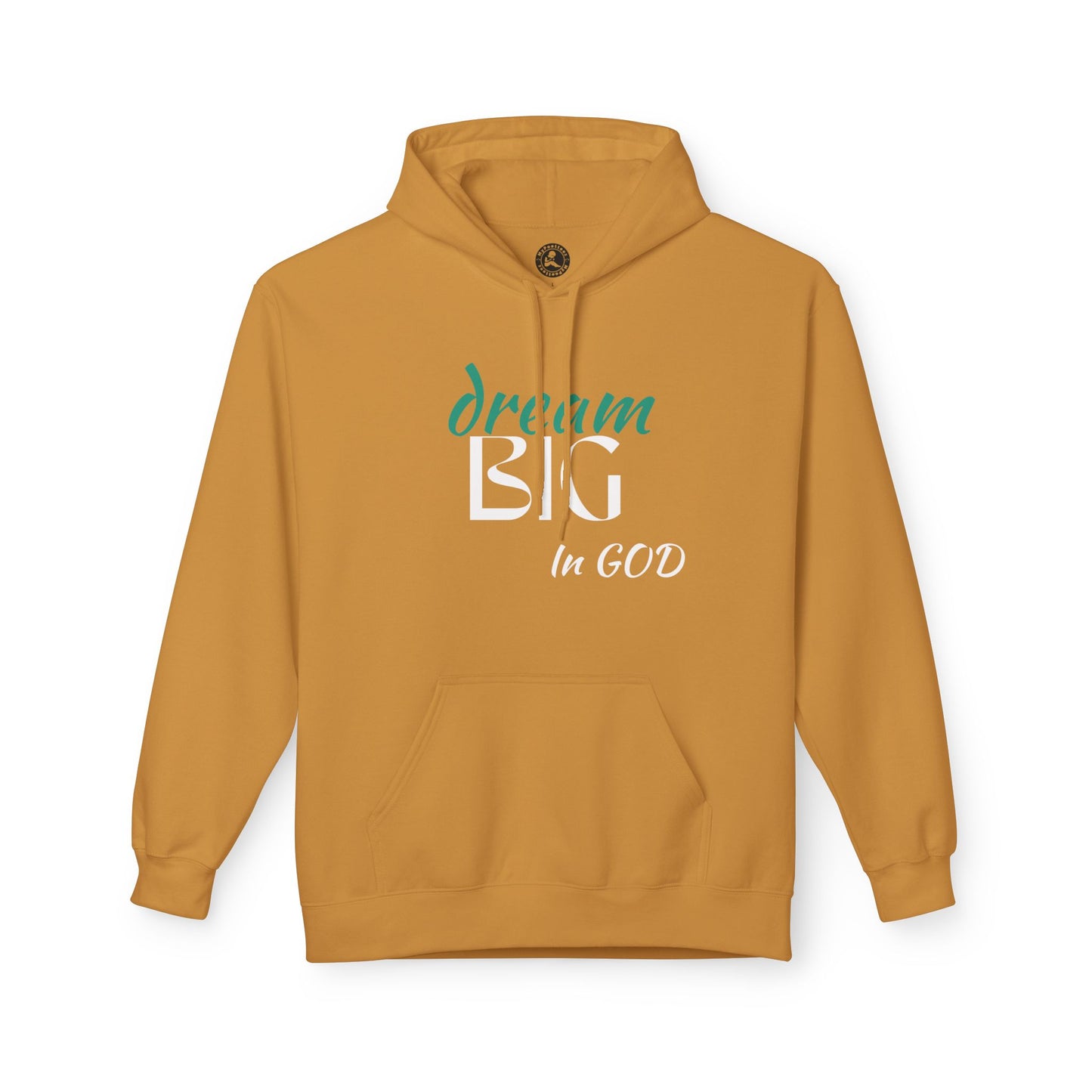 Dream Big in God Hoodie - Unisex Midweight Fleece for Faith & Inspiration