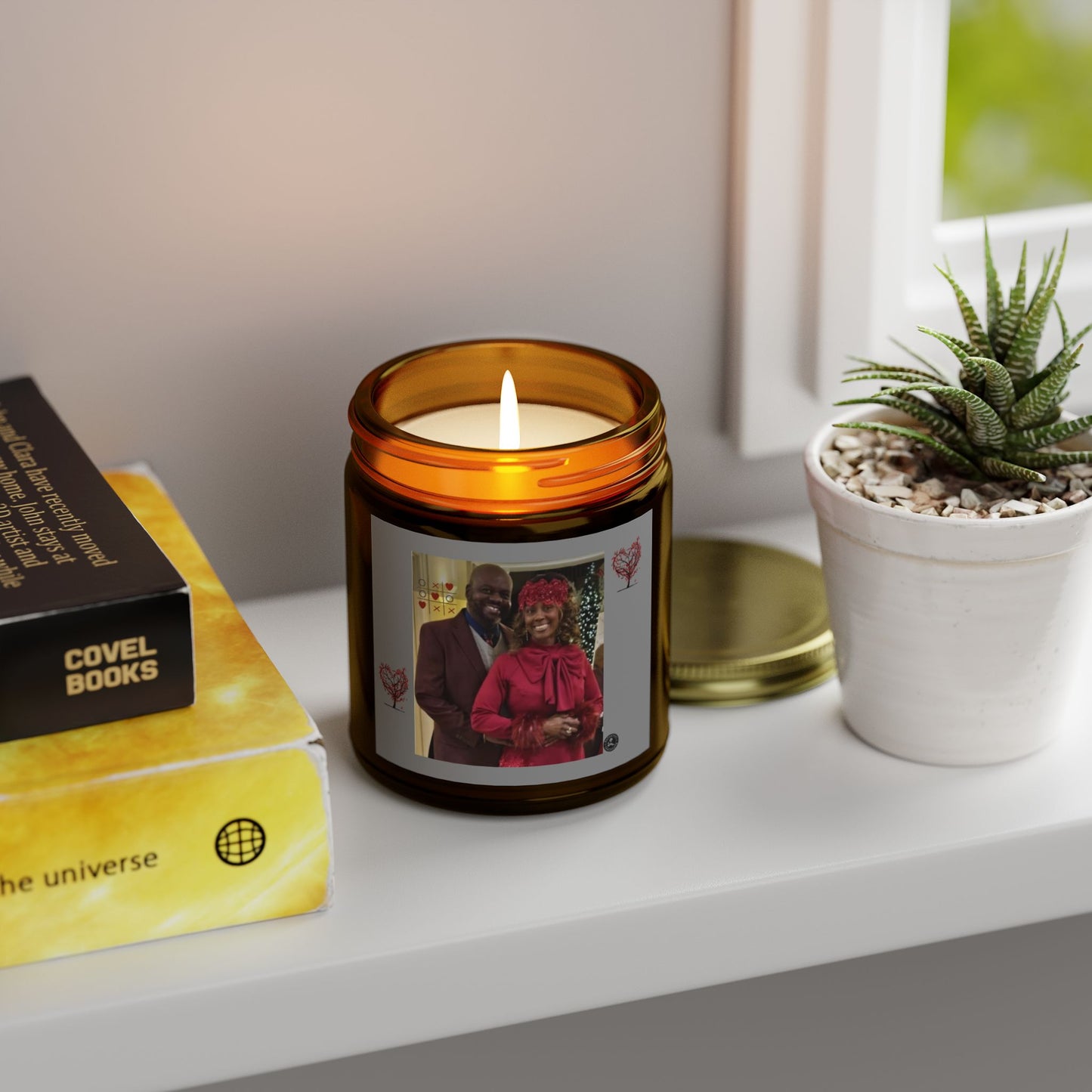 Scented Candles, Coconut Apricot Wax (4oz, 9oz)-CLEMON CANDLE