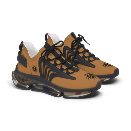 Women's Mesh Sneakers Light Brown/Black Soles-MyPoetteez Logo
