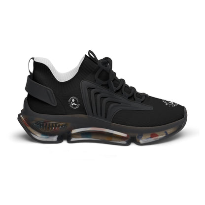 Women's Mesh Sneakers Black/Black Soles-MyPoetteez Logo