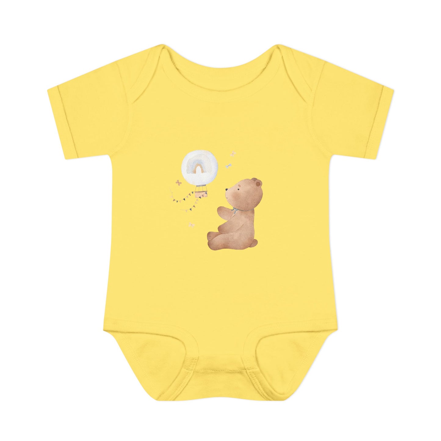 Infant Baby Rib Bodysuit-Bear Bear