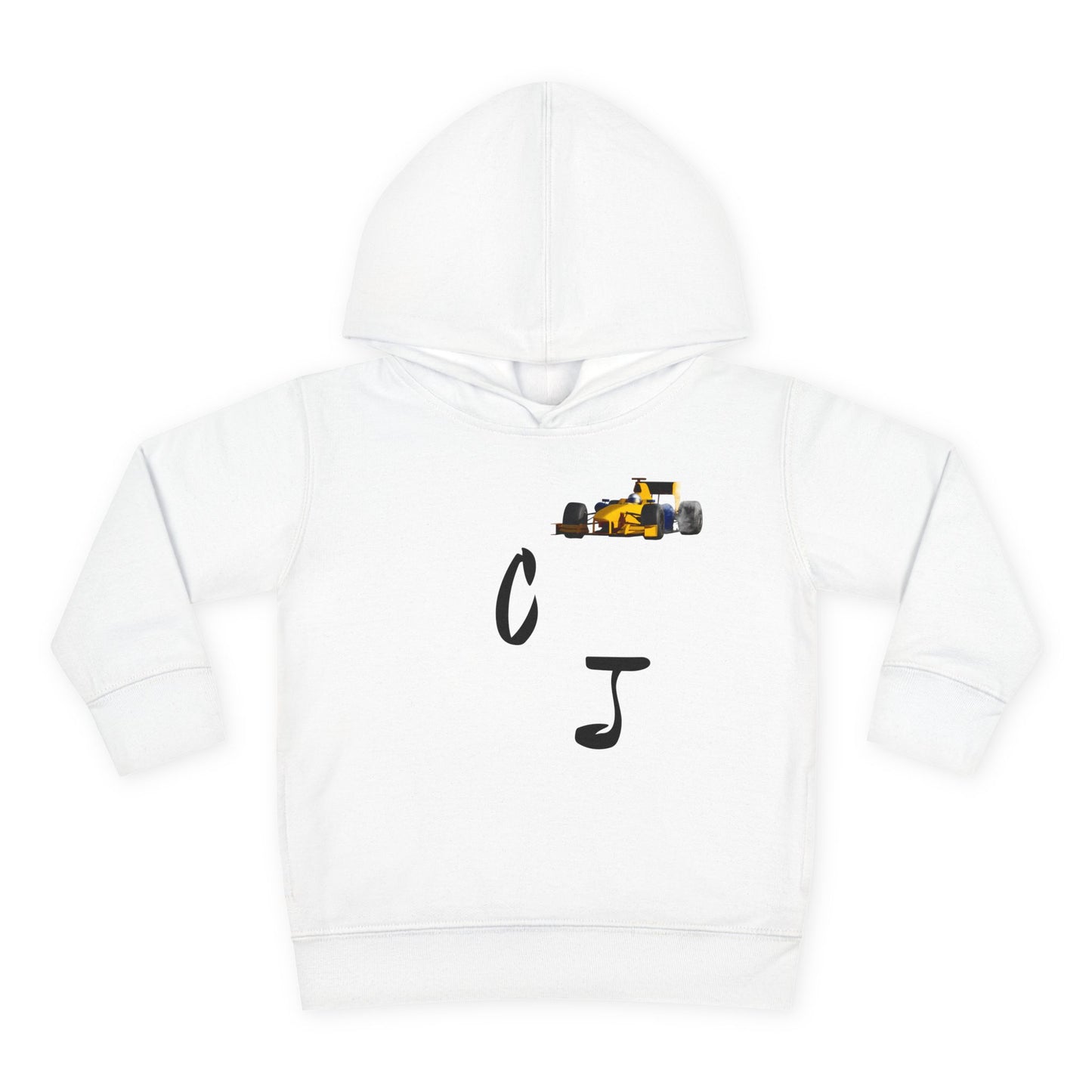 Toddler Hoodie — 'Christian Jordan 04' Pullover Fleece with Race Track Graphic