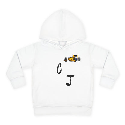 Toddler Hoodie — 'Christian Jordan 04' Pullover Fleece with Race Track Graphic