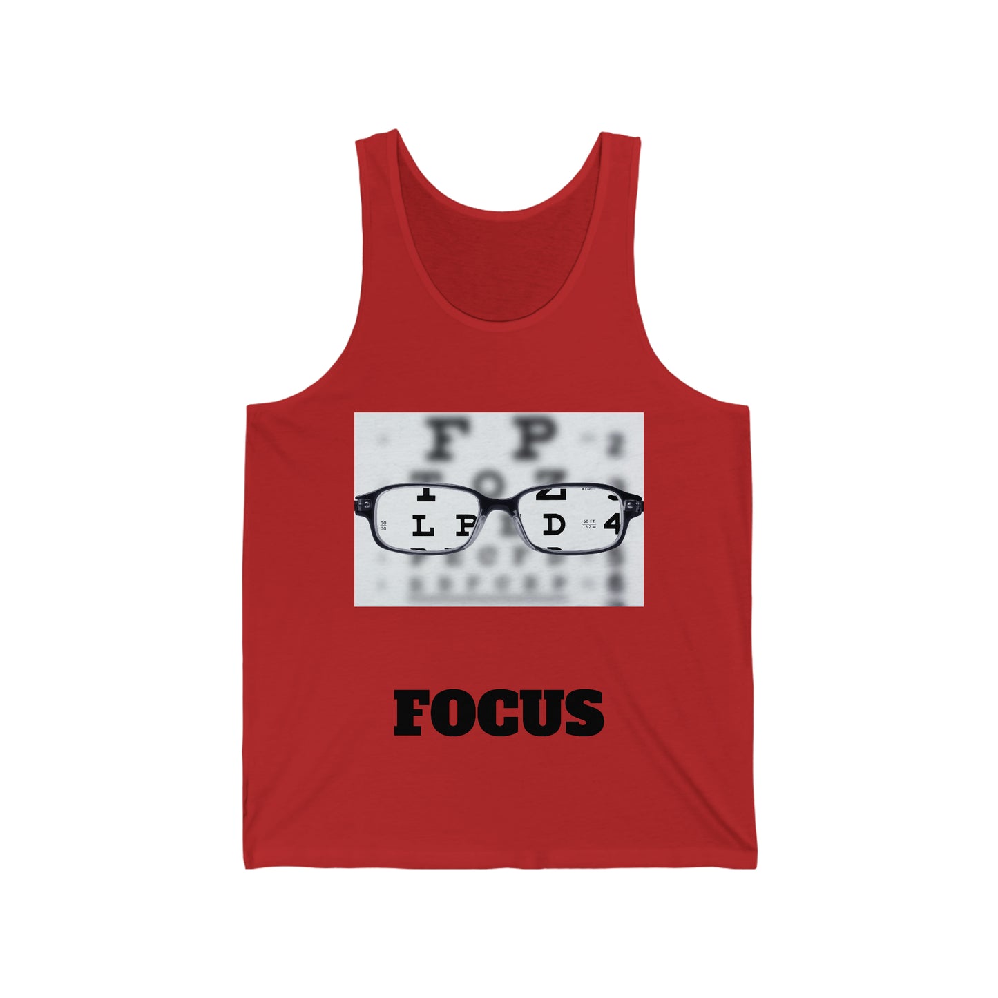 Unisex Jersey Tank-FOCUS