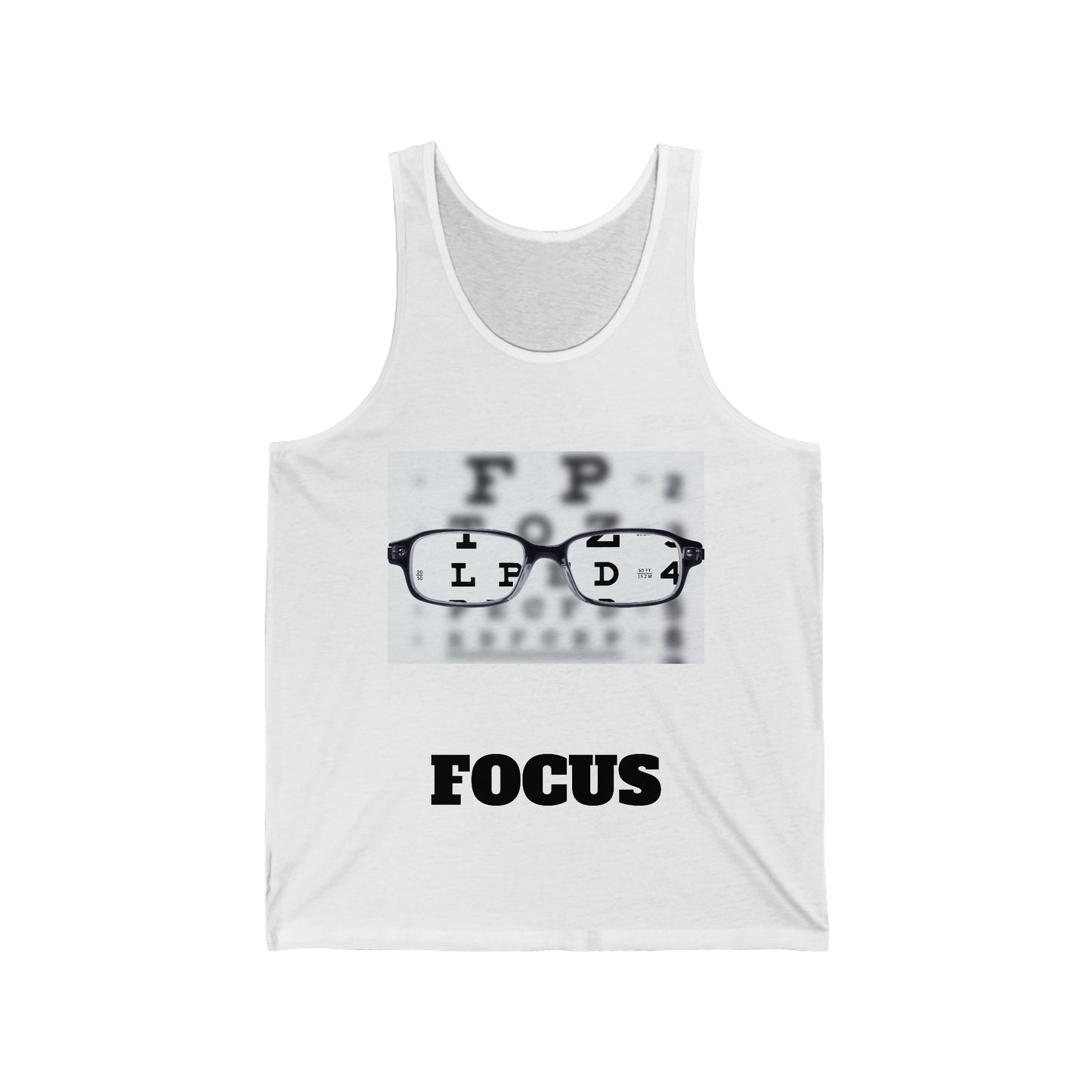 Unisex Jersey Tank-FOCUS