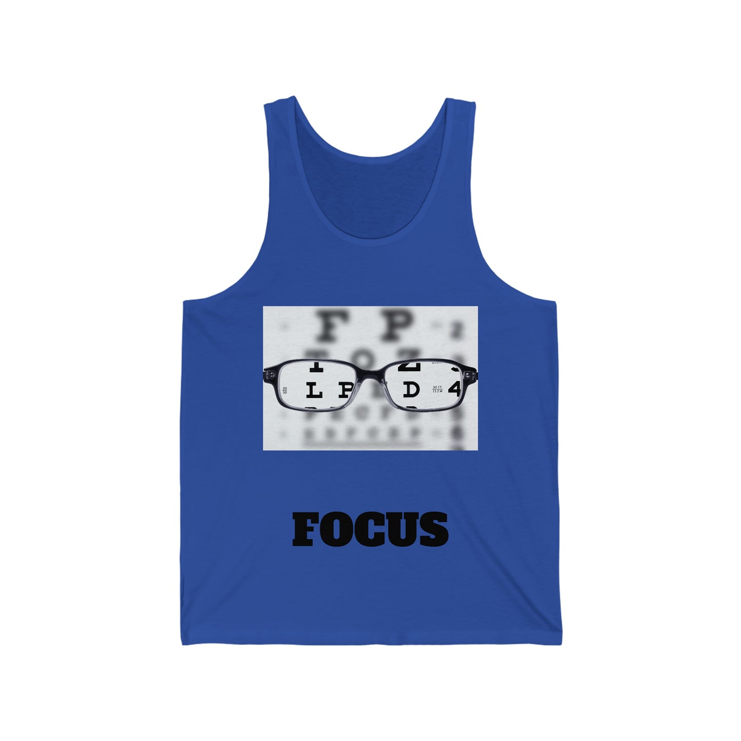 Unisex Jersey Tank-FOCUS