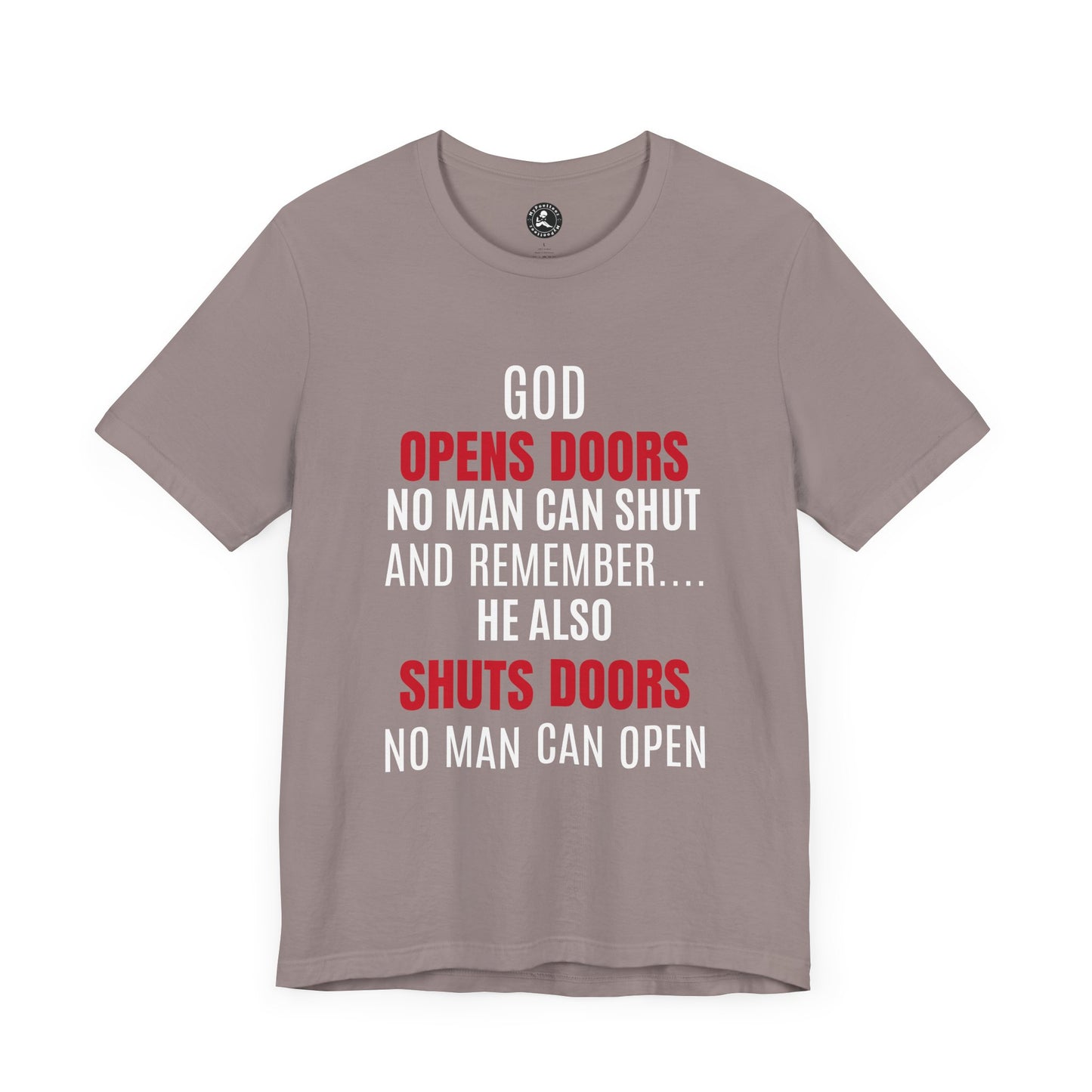 Unisex Jersey Short Sleeve Tee-GOD OPENS DOORS
