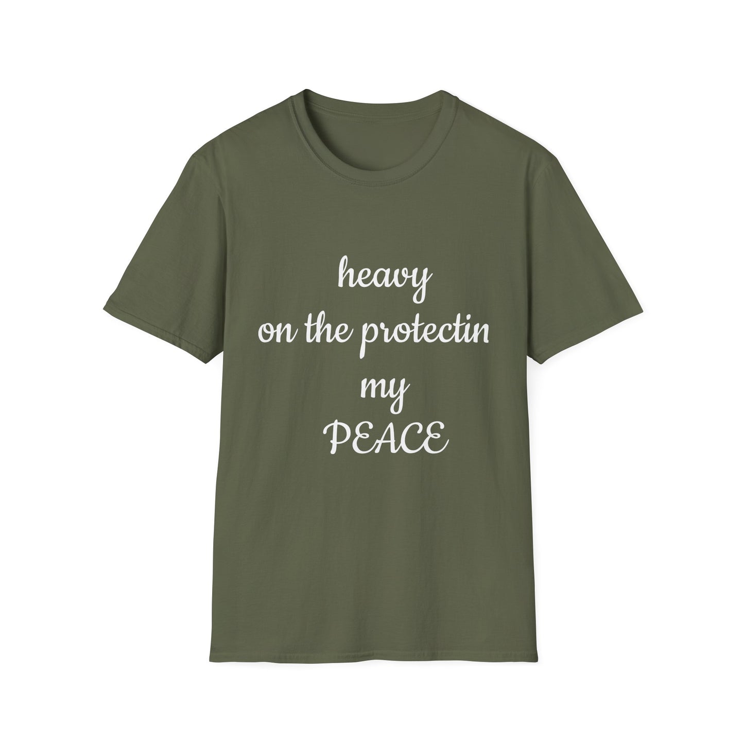 Unisex Softstyle T-Shirt-Heavy On The Protecting My Peace