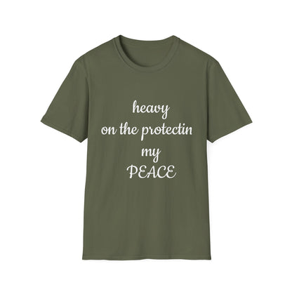 Unisex Softstyle T-Shirt-Heavy On The Protecting My Peace