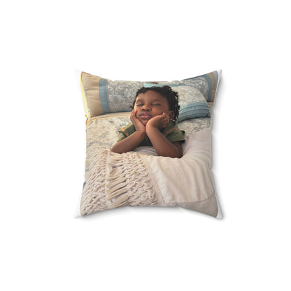 Faux Suede Square Pillow-BF