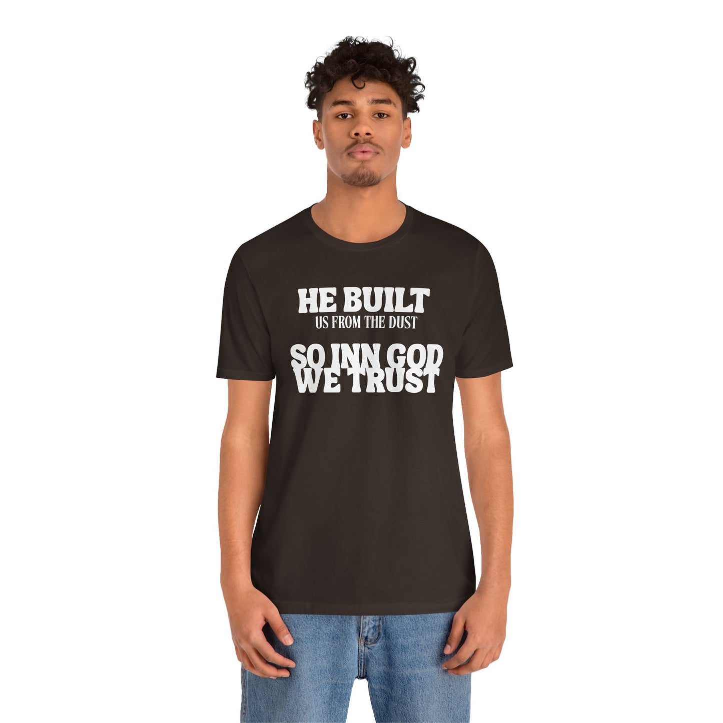 Unisex Jersey Short-Sleeve-INN GOD WE TRUST