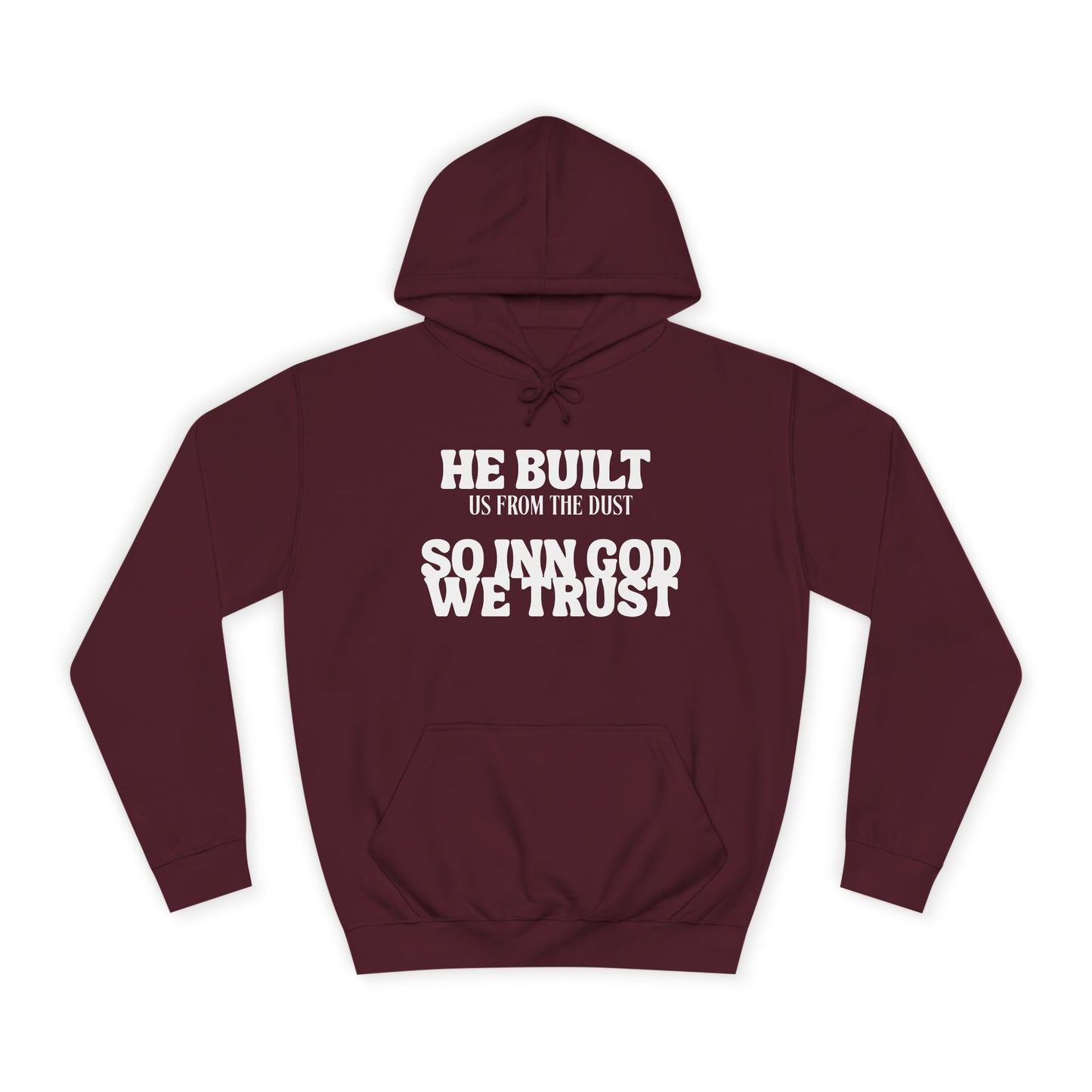 Unisex College Hoodie-INN GOD WE TRUST