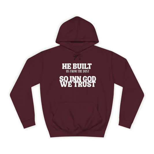Unisex College Hoodie-INN GOD WE TRUST